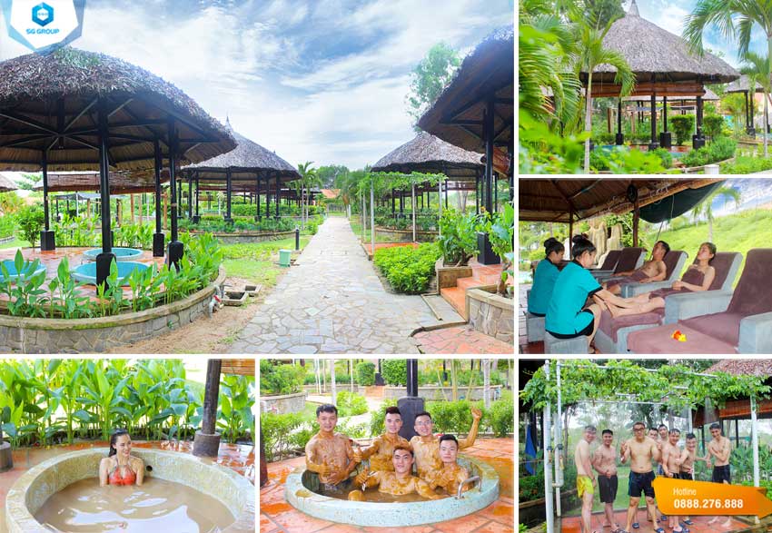 Thư giãn tắm bùn khoáng nóng tại Mũi Né Phan Thiết