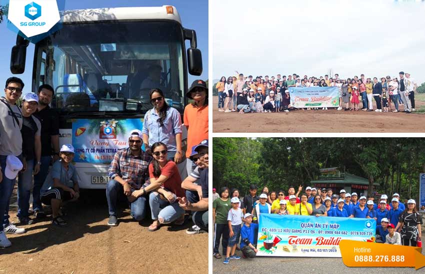 Một số hình ảnh của các công ty đã có mặt tại núi Minh Đạm trong tour Long Hải