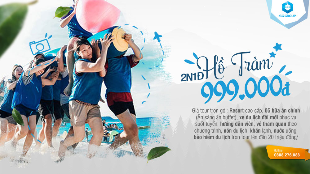 Saigontourism là đơn vị lữ hành hàng đầu trong tour Hồ Tràm - Bình Châu - Hồ Cố giá rẻ