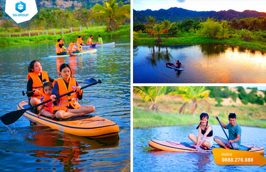 Trải nghiệm chèo thuyền Kayak khi đến khu du lịch Tanyoli