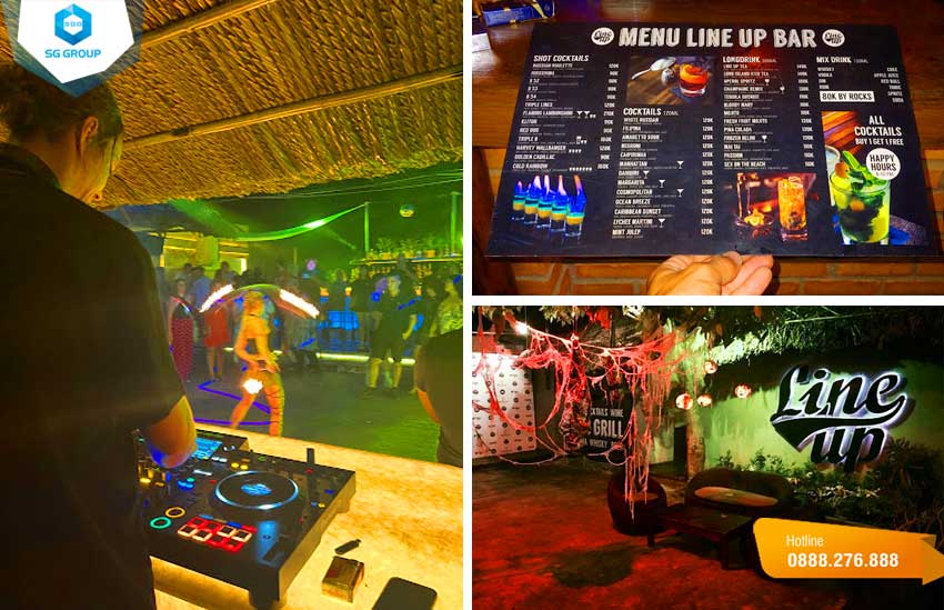 Line Up Bar địa điểm giải trí về đêm ở Mũi Né Phan Thiết
