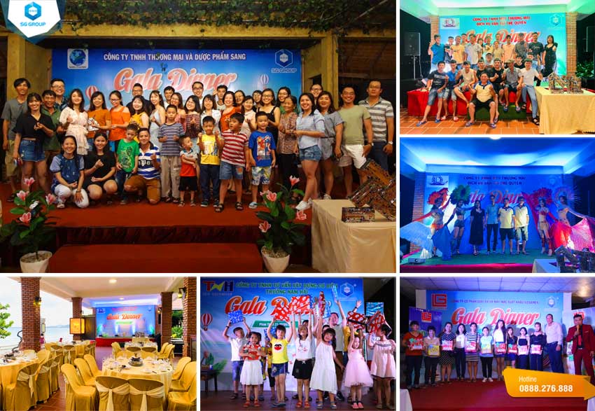Tổ chức Galadinner khen thưởng và tri ẩn trong chương trình tour du lịch 3 ngày 2 đêm tại Nha Trang