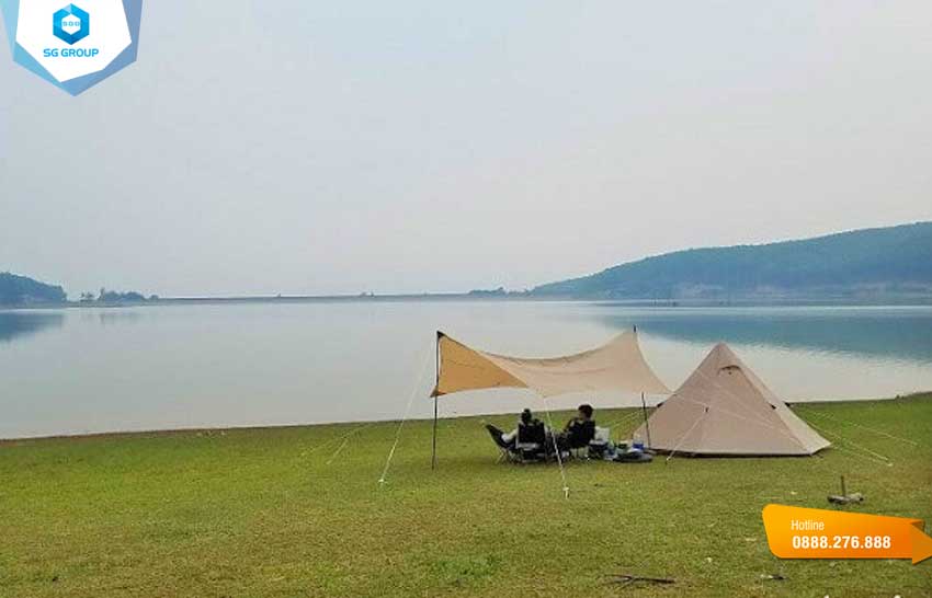 Điểm cắm trại lý tưởng tuyệt đẹp, yên bình chỉ có tại hồ Cà Dây