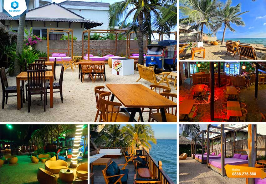  Quán cà phê cực thu hút du khách đó chính là Chameleon beach bar Mũi Né