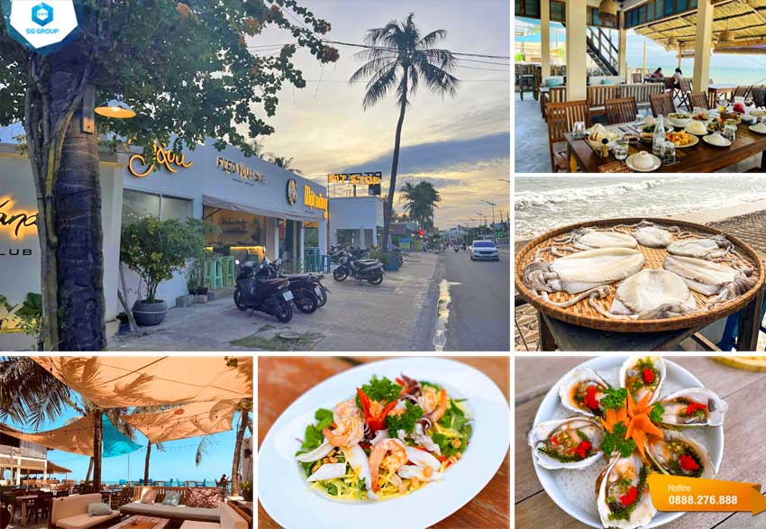 Một Nắng là nhà hàng hải sản kèm quán bar bên bờ biển với không gian mang đậm phong cách nghỉ dưỡng