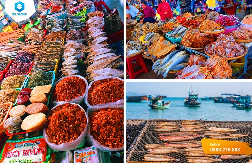 Đặc sản hải sản khô Mũi Né mua về làm quà biếu tặng rất ý nghĩa