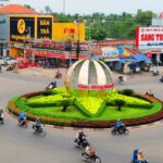 Trung tâm thị trấn Tân Châu, tỉnh Tây Ninh