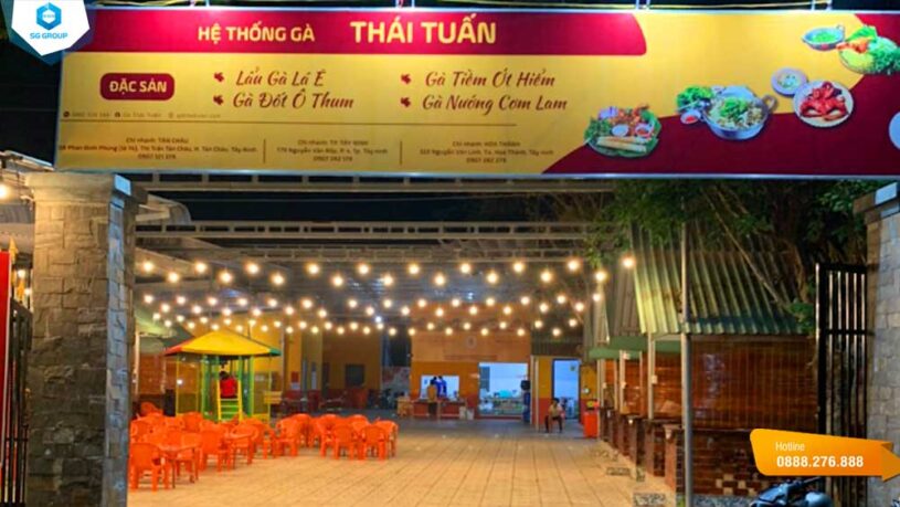 Gà Thái Tuấn có 4 chi nhánh tại Tây Ninh