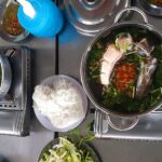Lẩu cá bông lau là món được nhiều thực khách khen ngợi nhất khi đến quán